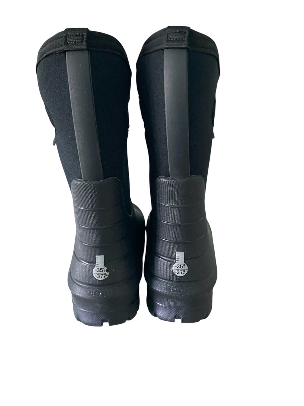 Bogs Black Youth Neo Classic Pull-On Boots Size 3 - Picture 6 of 8